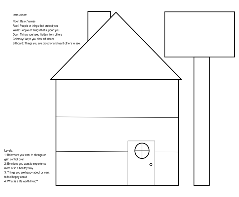 10 Best DBT Printable House Templates Printablee DBT Worksheets