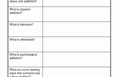 20 Group Therapy Worksheets For Substance Abuse Diocesisdemonteria