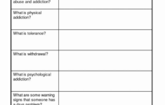 20 Group Therapy Worksheets For Substance Abuse Diocesisdemonteria