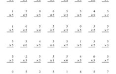 5 Times Table Worksheet KS1 Kiddo Shelter Multiplication Worksheets