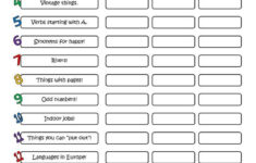 A 5 Minute Activity 29 English Activities Teaching English Teaching