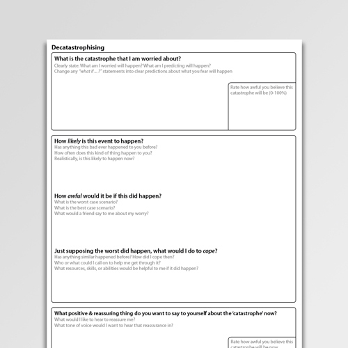 Affect Regulation Worksheets Handouts PDF Psychology Tools