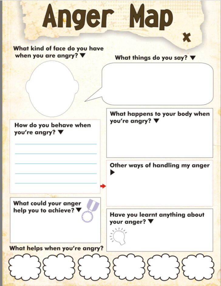 Therapeutic Worksheets For Anger
