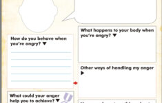 Anger Map Kids Worksheet Free Printable Therapy Worksheets