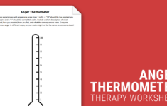 Anger Thermometer Worksheet Therapist Aid
