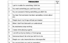 Anger Worksheet Worksheet