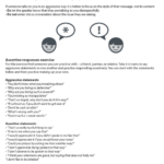 Assertive Responses CBT Worksheet Psychology Tools