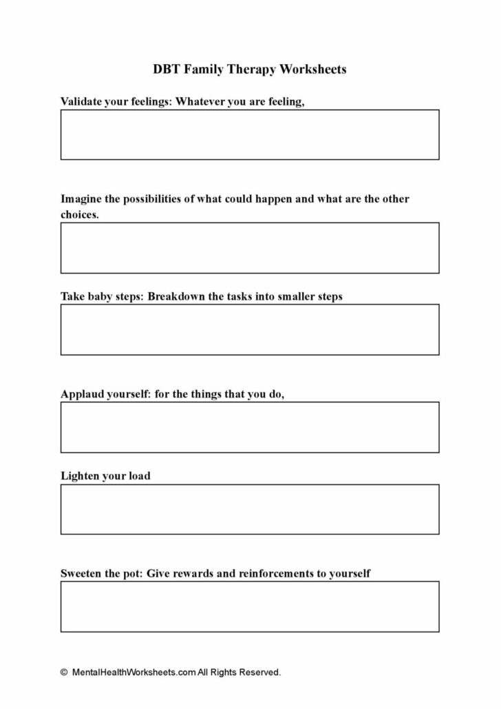 Blog Mental Health Worksheets | DBT Worksheets