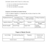 Borderline Personality Disorder Worksheet Mental Health Worksheets