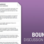 Boundaries Discussion Questions Worksheet Therapist Aid