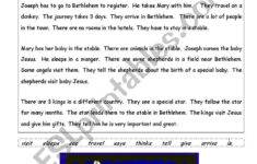 Christmas Nativity Story Worksheets AlphabetWorksheetsFree