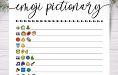 Christmas Song Emoji Game Worksheet AlphabetWorksheetsFree
