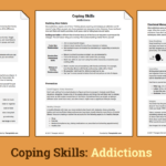 Coping Skills Addictions Worksheet Therapist Aid