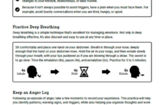 Coping Skills Anger Worksheet Therapist Aid