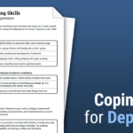 Coping Skills Depression Worksheet Therapist Aid