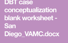 DBT Case Conceptualization Blank Worksheet San Diego VAMC docx Dbt