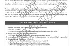 DBT Cope Ahead Worksheet Etsy