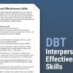 DBT Interpersonal Effectiveness Skills Worksheet Therapist Aid