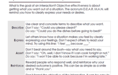 DBT Interpersonal Effectiveness Skills Worksheet Therapist Aid