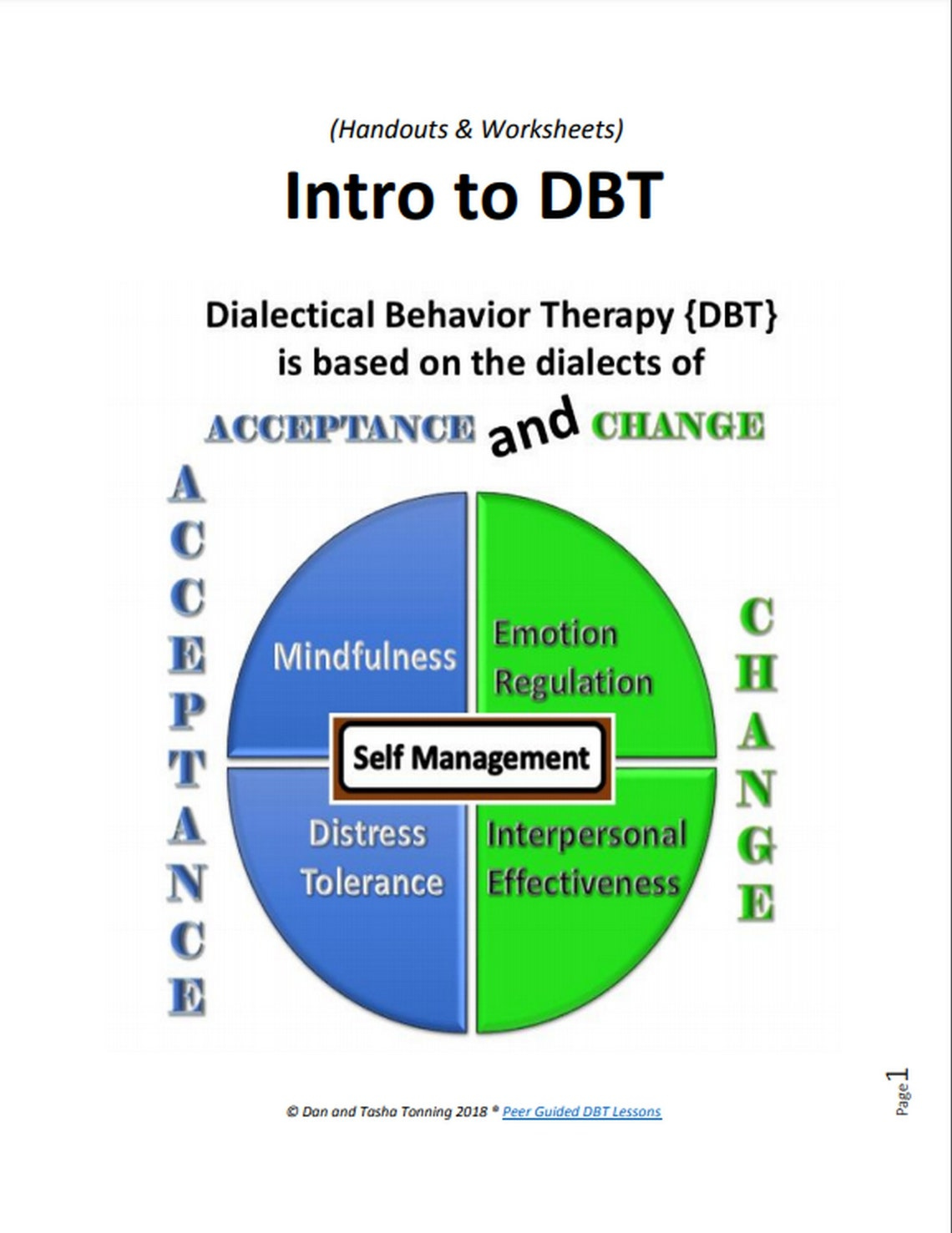 DBT LESSON 0 1 Introduction To Dialectical Behavior Therapy Etsy