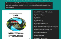 DBT LESSON 4 7 Interpersonal Effectiveness F A S T Etsy