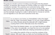 DBT Mindfulness Skills Worksheet Coping Skills Dbt Guided