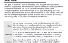 DBT Mindfulness Skills Worksheet Therapist Aid Dbt Mindfulness