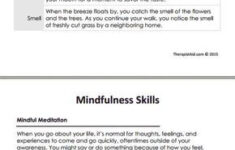 DBT Mindfulness Skills Worksheet Therapist Aid Dbt Mindfulness
