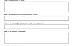 DBT Problem Solving Worksheet Editable Fillable Printable PDF