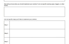 DBT Problem Solving Worksheet Editable Fillable Printable PDF