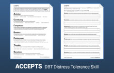 DBT Skill ACCEPTS Worksheet Therapist Aid