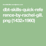 Dbt Skills Quick Reference By Rachel Gill Png 1432 1960 Dbt Skills