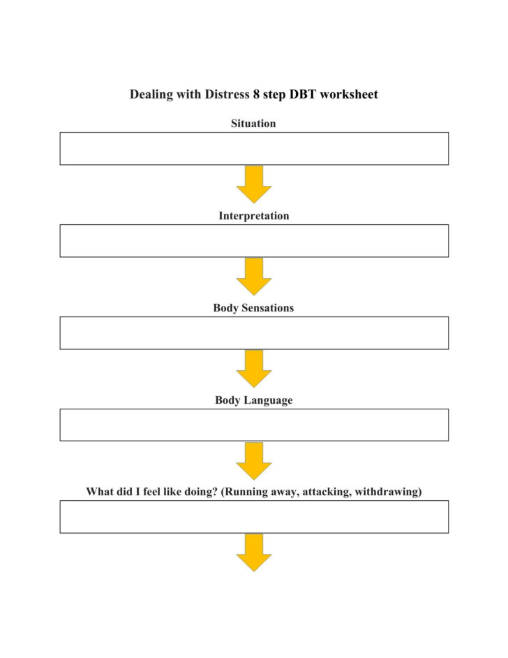 DBT For Anxiety Worksheets