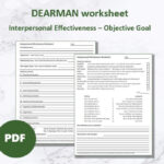 DEARMAN DBT Interpersonal Effectiveness Worksheet Etsy