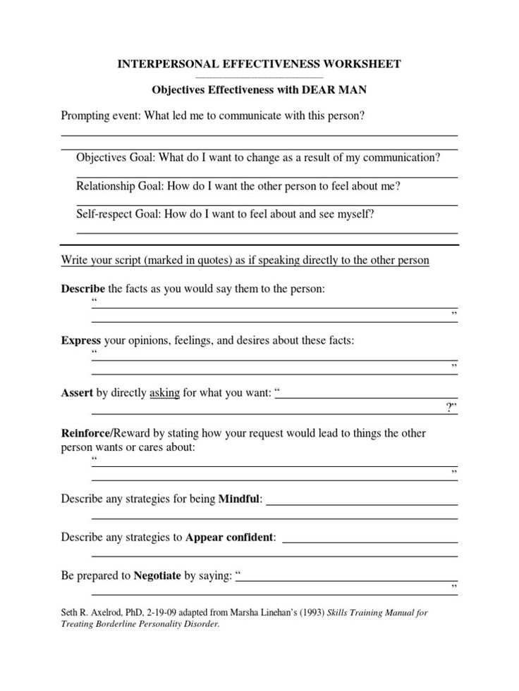 DEARMAN DBT WORKSHEET Scribd Is The World s Largest Social Reading And 