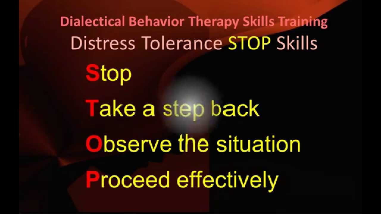 Distress Tolerance STOP Skills Ep 3a DBT Peer Connections YouTube