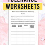 Distress Tolerance Worksheets 7 OptimistMinds