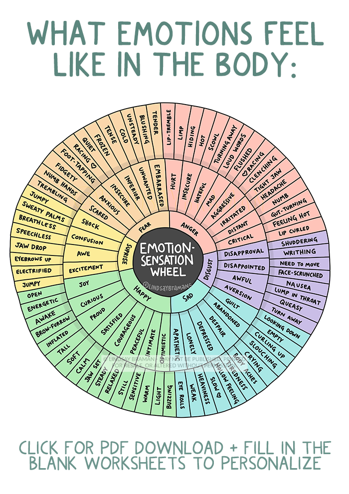 Emotion Sensation Feeling Wheel Printable Feeling Wheel Resources 