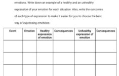 Emotional Regulation Worksheets 7 OptimistMinds