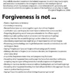 Forgiveness Is Therapy Worksheets Mental And Emotional Health