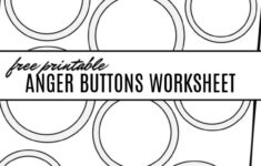 Free Printable Anger Buttons Worksheet That Will Help Your Child C