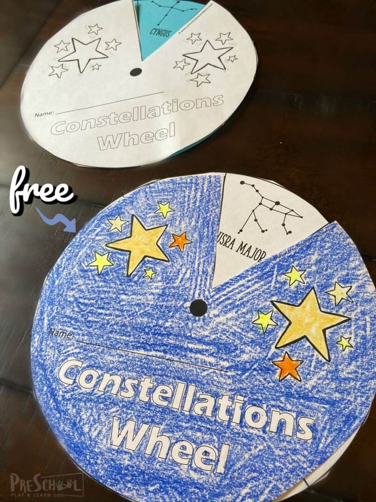 FREE Printable Constellation Flashcards Constellation Activities 