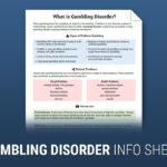 Gambling Disorder Info Sheet Worksheet Therapist Aid