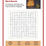 God Spoke To Moses Word Search Children S Bible Activities Sunday