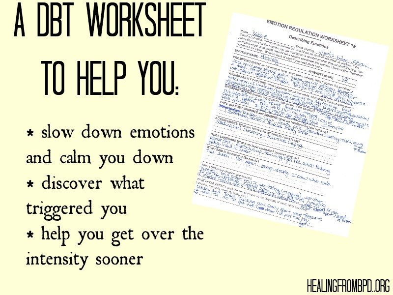 BPD Worksheets Free | DBT Worksheets