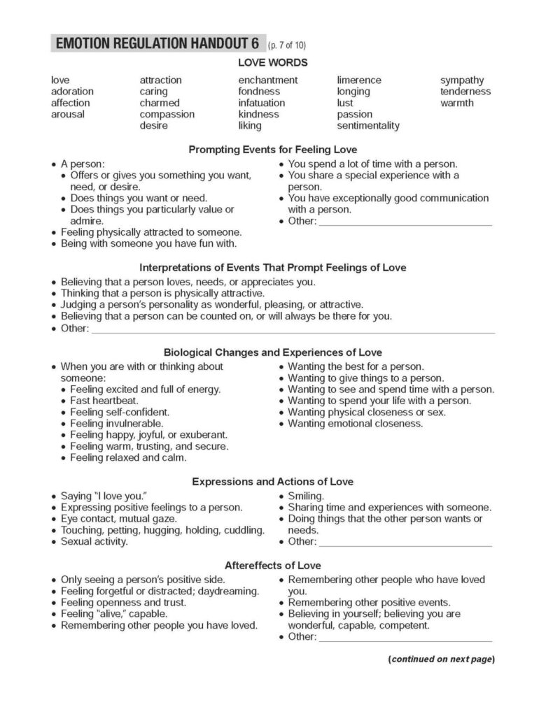 Healingschemas Dbt Self Help Resources Ways To Dbt Worksheets