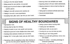 Healthy Boundaries Worksheet Bing Images Therapy Worksheets