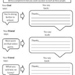 Helping Kids With Asperger S To Give Compliments Worksheets For Social