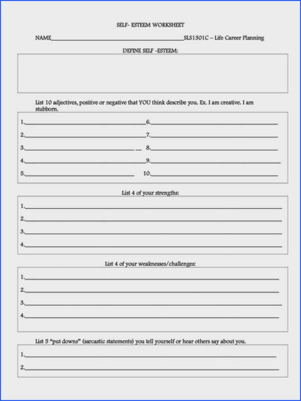 Therapist Aid Worksheets On Boundaries