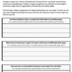 Introduction To Anger Management Worksheet Therapist Aid Anger
